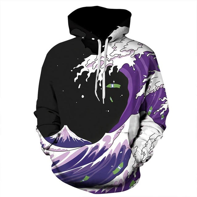 Purple Wavs Hoodie - WokeRUs